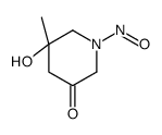 5-Hydroxy-5-methyl-1-nitroso-3-piperidinone Structure