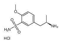 (R)-(-)-5-(2-氨基丙基)-2-甲氧基苯磺胺盐酸盐结构式