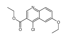 4-氯-6-乙氧基喹啉-3-羧酸乙酯结构式