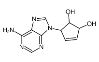 9-(2',3'-dihydroxycyclopent-4'-enyl)adenine结构式