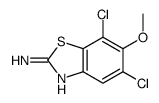 5,7-dichloro-6-methoxy-1,3-benzothiazol-2-amine Structure