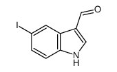 5-碘-1H-吲哚-3-甲醛结构式