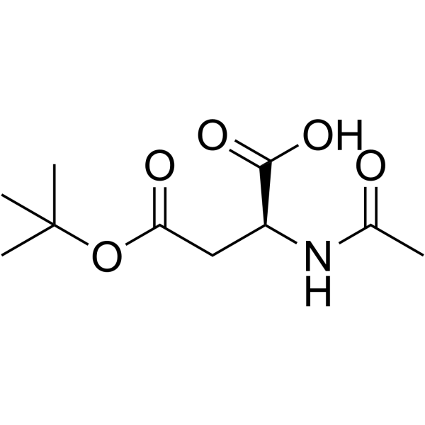(S)-2-Acetamido-4-(tert-butoxy)-4-oxobutanoicacid结构式