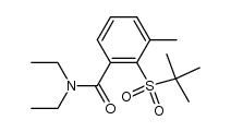 2-(tert-butylsulfonyl)-N,N-diethyl-3-methylbenzamide结构式