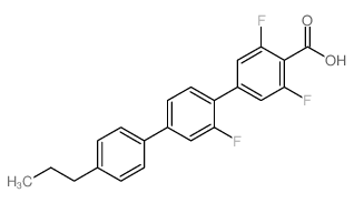 2,3,5-三氟-4-丙基-[1,1:4,1-四苯基]-4-羧酸结构式