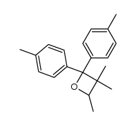 2,2-di-p-tolyl-3,3,4-trimethyloxetane结构式