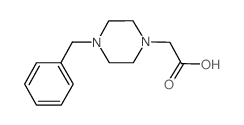 2-(4-苄基哌嗪-1-基)乙酸结构式