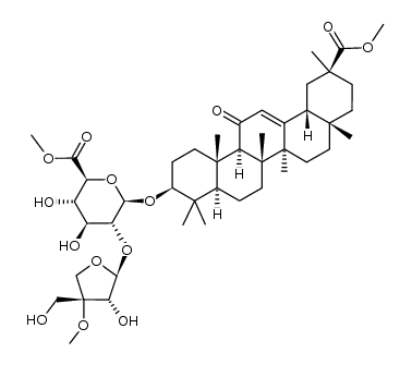 3''-O-methyl-apioglycyrrhizin dimethyl ester Structure