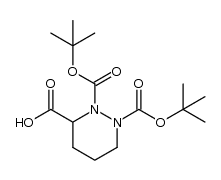 1,2-Bis(Tert-Butoxycarbonyl)Hexahydropyridazine-3-Carboxylic Acid Structure