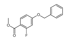 METHYL 4-(BENZYLOXY)-2-FLUOROBENZOATE Structure