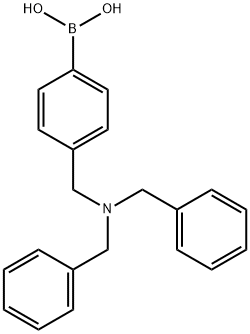 4-(二苄氨基甲基)苯硼酸结构式