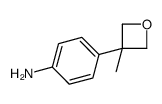 4-(3-甲基氧杂环丁-3-基)苯胺结构式