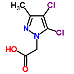 (4,5-Dichloro-3-methyl-1H-pyrazol-1-yl)acetic acid Structure