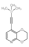 8-(((三甲基甲硅烷基)乙炔基)-2,3-二氢-[1,4]二恶英 [2,3-b] 吡啶结构式