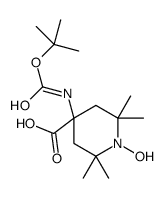 N-Boc-2,2,6,6-tetramethylpiperidine-N-oxyl-4-amino-4-carboxylic Acid Structure