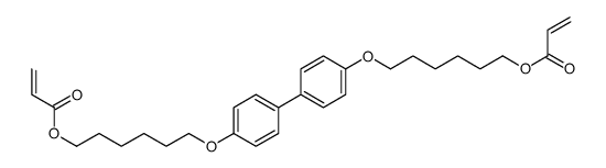 6-[4-[4-(6-prop-2-enoyloxyhexoxy)phenyl]phenoxy]hexyl prop-2-enoate Structure