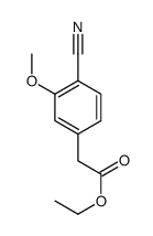 ethyl 2-(4-cyano-3-methoxy-phenyl)acetate Structure