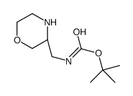 (S)-tert-Butyl (morpholin-3-ylmethyl)carbamate Structure
