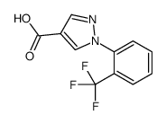 1-(2-三氟甲基苯基)吡唑-4-甲酸结构式
