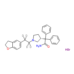 (R)-达非那新-d4氢溴酸盐结构式