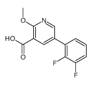 5-(2,3-difluorophenyl)-2-methoxypyridine-3-carboxylic acid结构式
