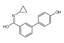 N-cyclopropyl-3-(4-hydroxyphenyl)benzamide Structure
