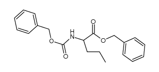 benzyl 2-(((benzyloxy)carbonyl)amino)pentanoate Structure