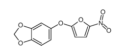 5-[(5-硝基-2-呋喃基)氧基]-1,3-苯并二恶茂结构式