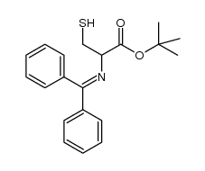 tert-butyl 2-((diphenylmethylene)amino)-3-mercaptopropanoate Structure