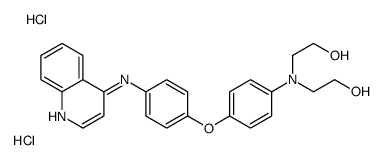 2-[N-(2-hydroxyethyl)-4-[4-(quinolin-4-ylamino)phenoxy]anilino]ethanol,dihydrochloride Structure