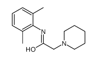 N-(2,6-dimethylphenyl)-2-piperidin-1-ylacetamide结构式