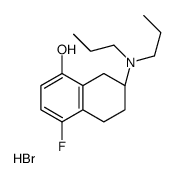 (7S)-7-(dipropylamino)-4-fluoro-5,6,7,8-tetrahydronaphthalen-1-ol,hydrobromide Structure