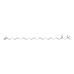 丙炔基-五聚乙二醇-丙酸叔丁酯结构式