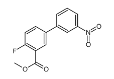4-氟-3-硝基-[1,1-联苯]-3-羧酸甲酯结构式