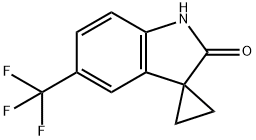 5'-(三氟甲基)-1',2'-二氢螺[环丙烷-1,3'-吲哚]-2'-酮结构式