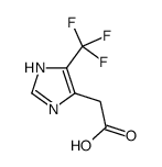 2-(5-(TRIFLUOROMETHYL)-1H-IMIDAZOL-4-YL)ACETIC ACID结构式