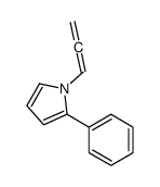 2-phenyl-1-propa-1,2-dienylpyrrole Structure