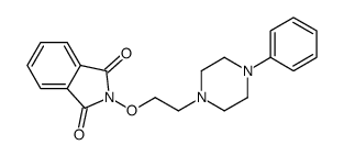 2-[2-(4-phenylpiperazin-1-yl)ethoxy]isoindole-1,3-dione结构式