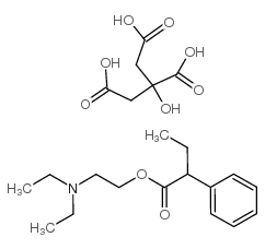 2-(二乙氨基)乙基2-苯基丁酸酯 2-羟基丙烷-1,2,3-三羧酸(1:x)结构式