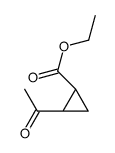 反式-2-乙酰基环丙烷羧酸乙酯结构式