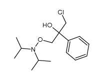 N-[(3-chloro-2-hydroxy-2-phenylpropyl)oxy]-N,N-diisopropylamine结构式