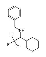 N-benzyl-1-cyclohexyl-2,2,2-trifluoroethanamine结构式