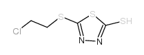 5-(2-chloroethylsulfanyl)-3H-1,3,4-thiadiazole-2-thione Structure