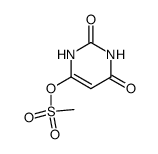 2,6-dioxo-1,2,3,6-tetrahydropyrimidin-4-yl methanesulfonate结构式