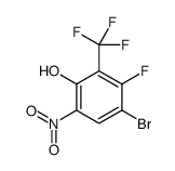 4-bromo-3-fluoro-6-nitro-2-(trifluoromethyl)phenol Structure