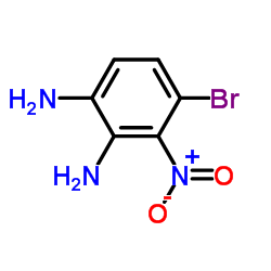 4-溴-3-硝基-1,2-苯二胺结构式