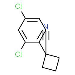 1-(2,4-二氯苯基)环丁烷-1-腈结构式