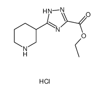 ethyl 5-(piperidin-3-yl)-1H-1,2,4-triazole-3-carboxylate Structure