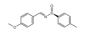 (S,E)-4-methyl-N-(4-methoxybenzylidene)benzenesulfinamide Structure