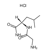 H-Gly-Leu-NH2 · HCl structure